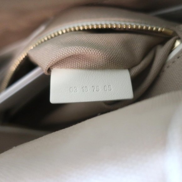 CHLOE ROY BUCKET BAG CREAM LEATHER SMALL CROSSBODY SHOULDER BAG - Picture 12 of 13